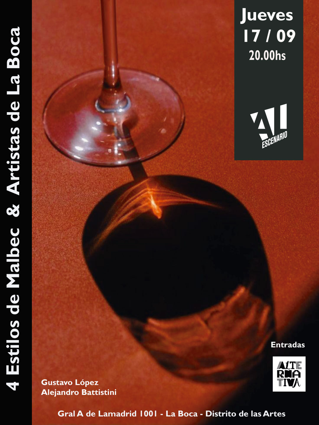 Malbec en 4 Movimientos - Al Escenario
