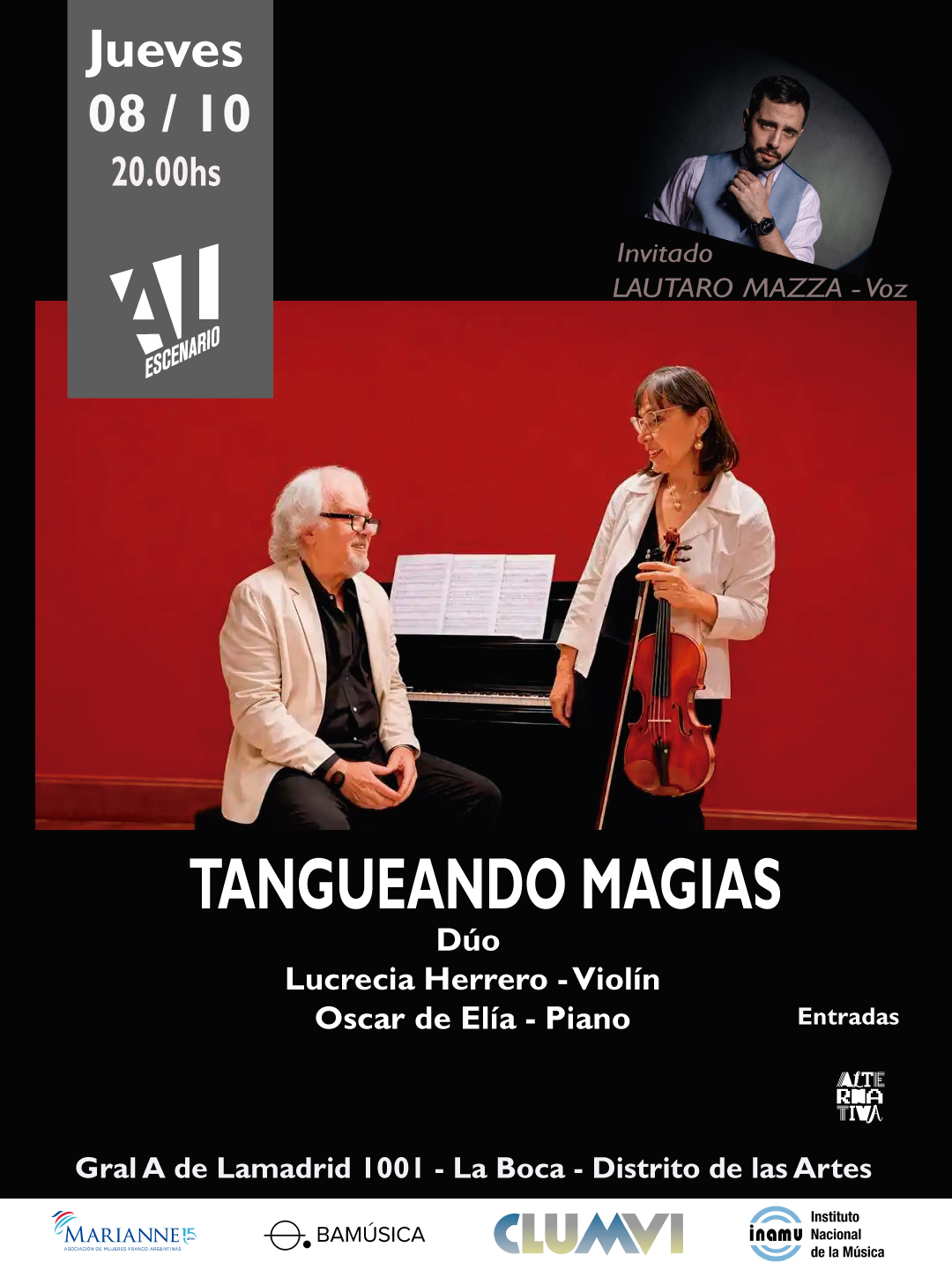 Tangos & Lienzo - Tangueando Magias - Al Escenario